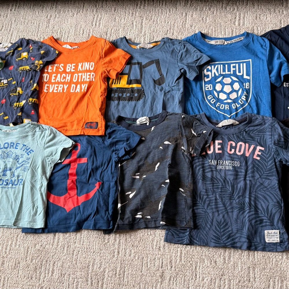 Lot of 47 Boys 2T T-Shirts H&M Gap Old Navy Bundle — Toddler Boy